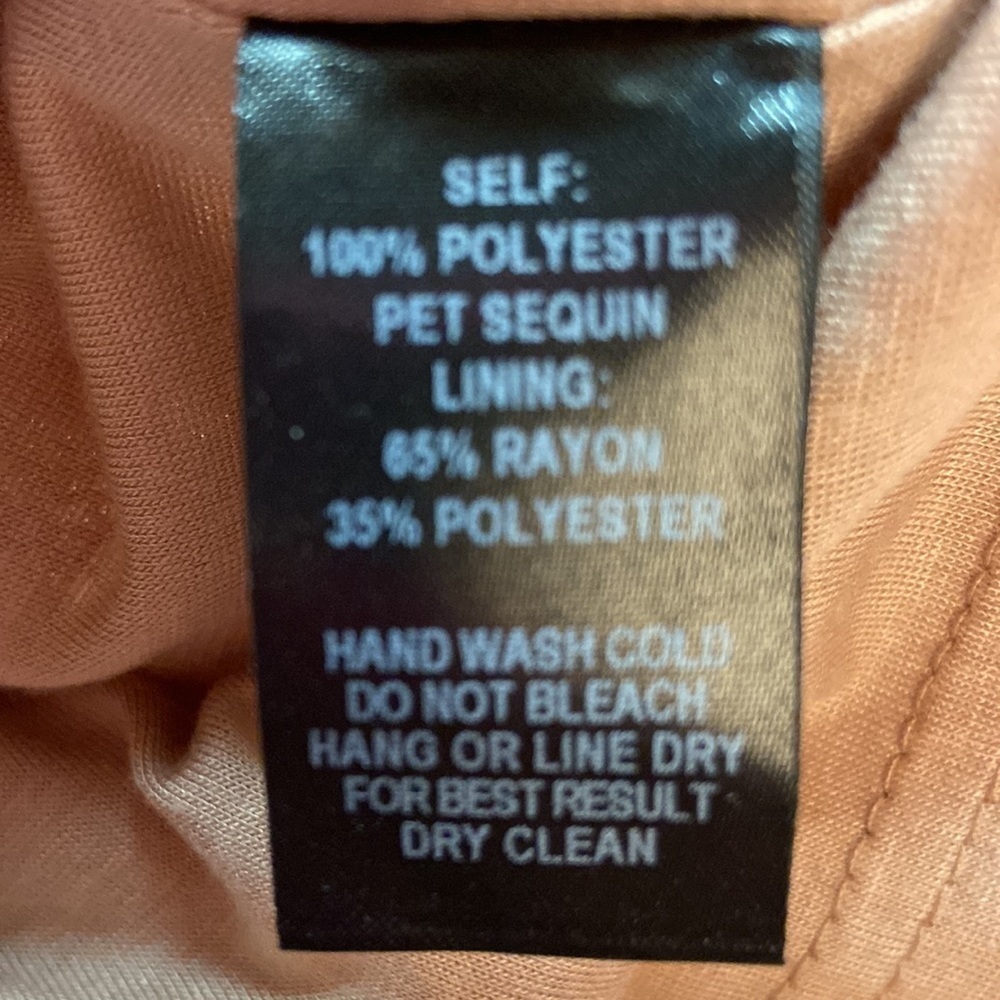 Lulus Sequin Dress New Years Party Sleeveless Rose Gold Bronze Slouch Back S - Picture 10 of 10